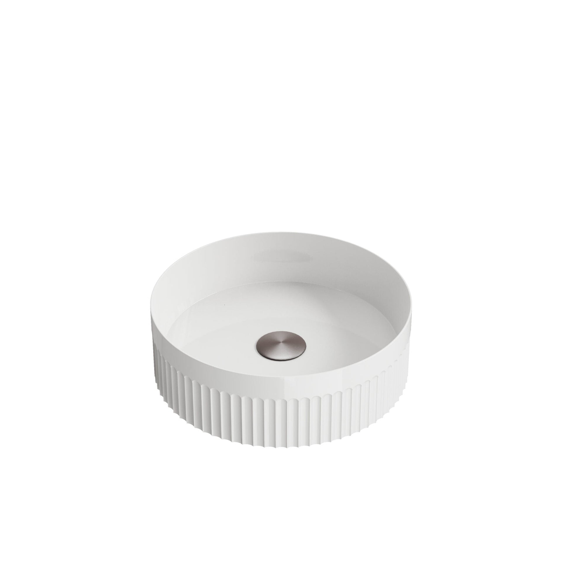 Fluted Round Countertop Basin HPS Hartlepool Plumbing Supplies