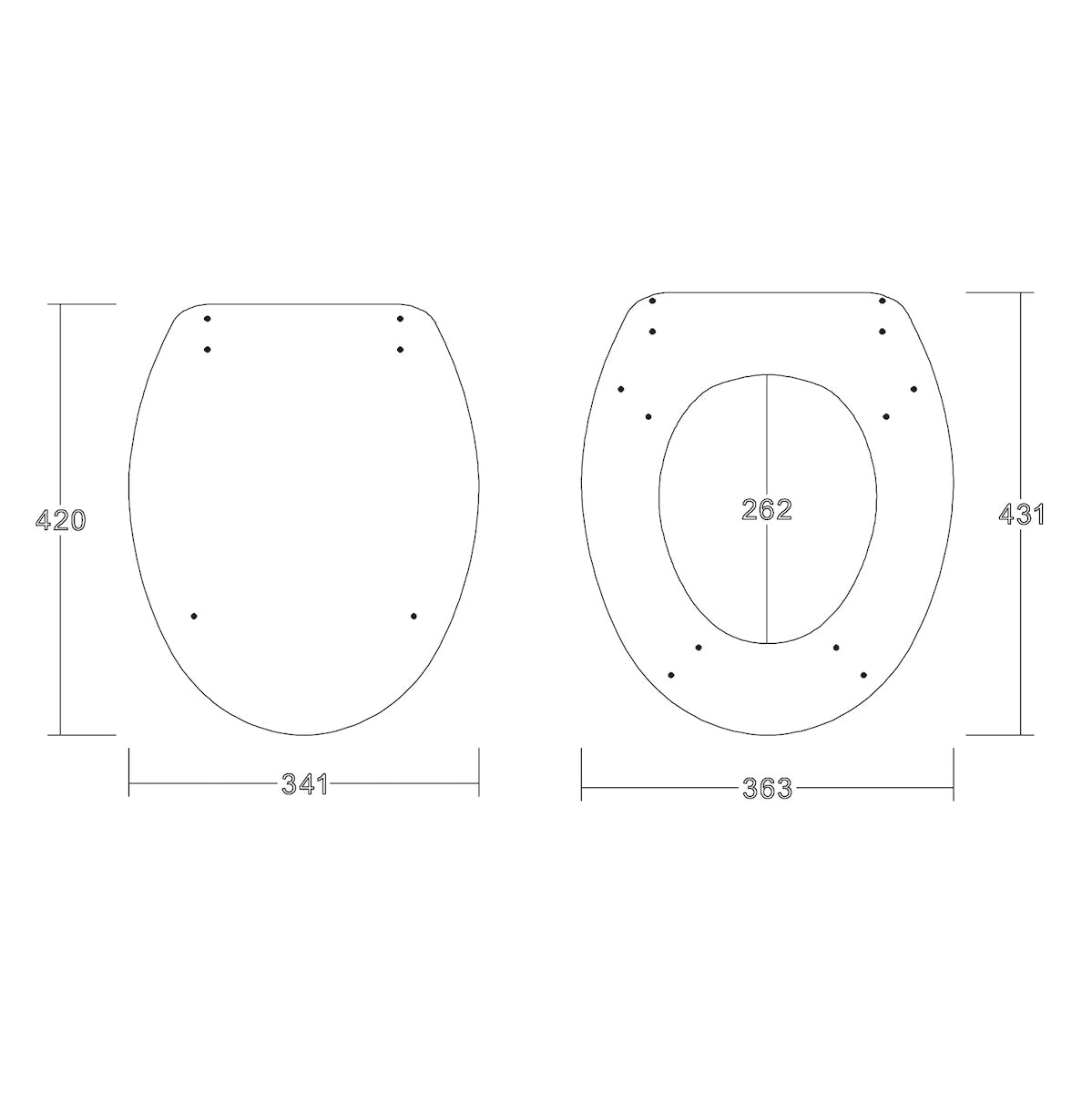 Scudo Wooden Soft Close Seat HPS Hartlepool Plumbing Supplies