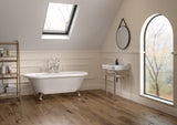Holborn 1TH 610mm Heated Washstand & Basin - Brushed Brass