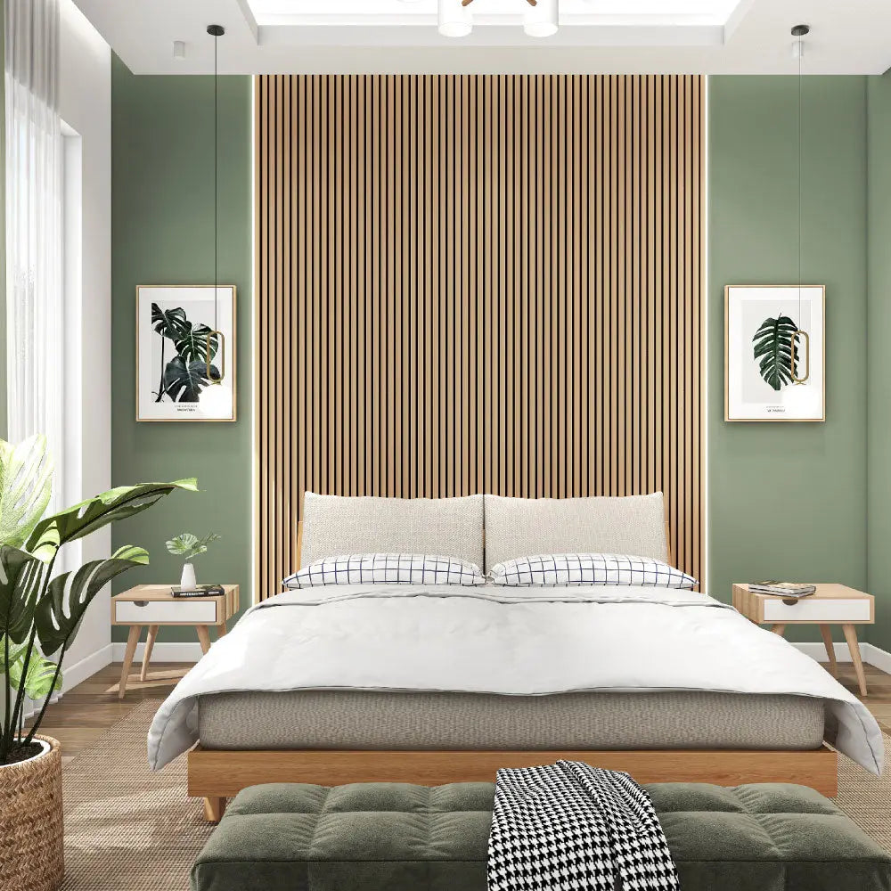 Natural Oak (26VW) 600mm Acoustic Panels HPS Hartlepool Plumbing Supplies