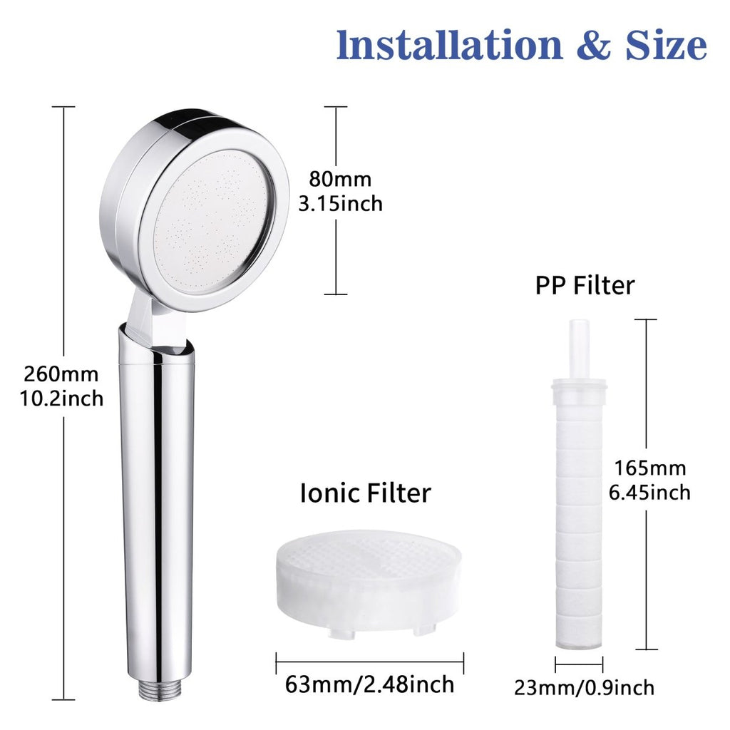 Qulo™ Ionic Softening Shower Head