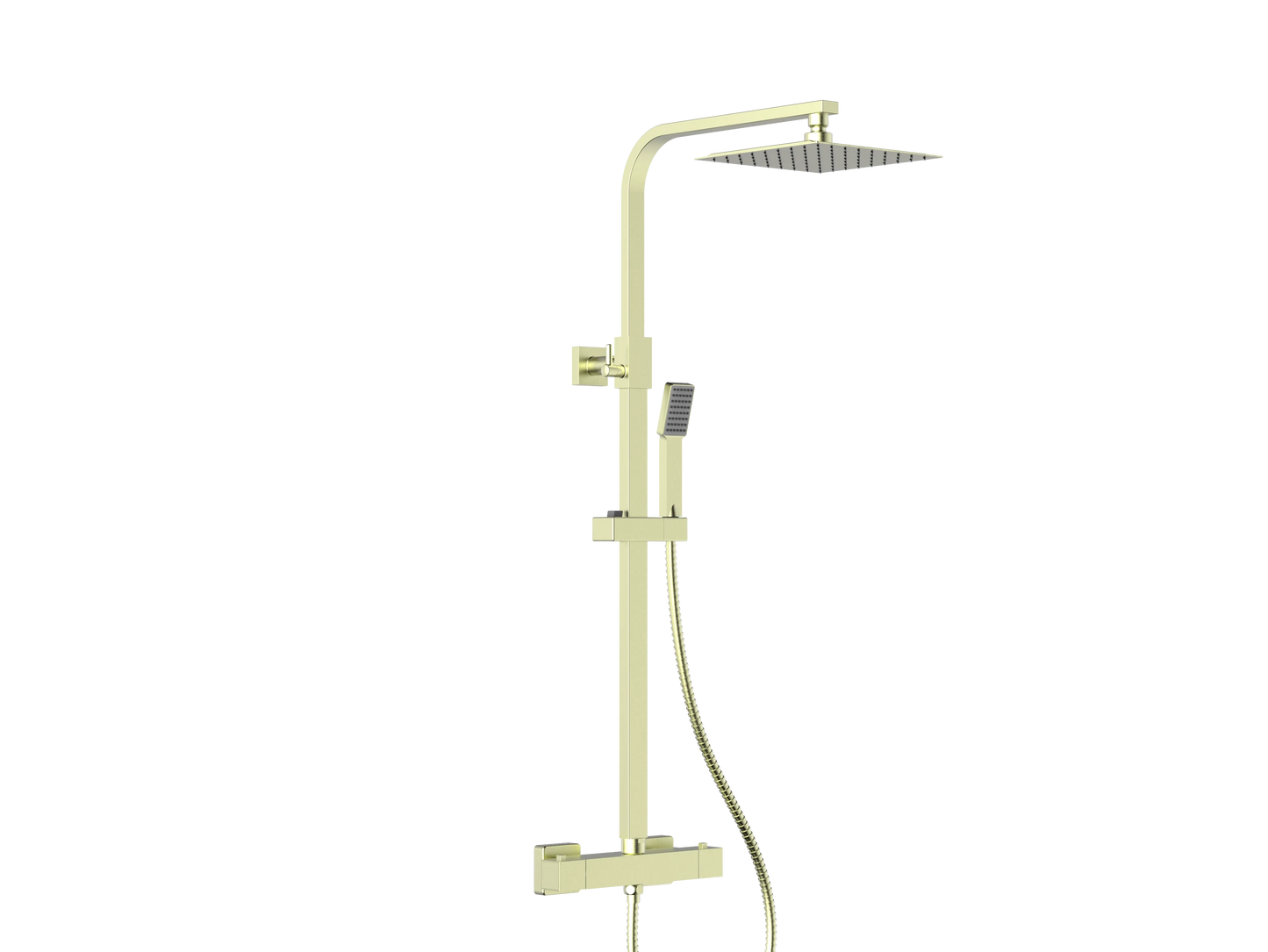 Swan Loughton Column Shower w/ Rail, Hose & Square Head