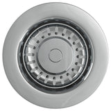 Top Fix Basket Strainer Kitchen Sink Waste Polished Steel